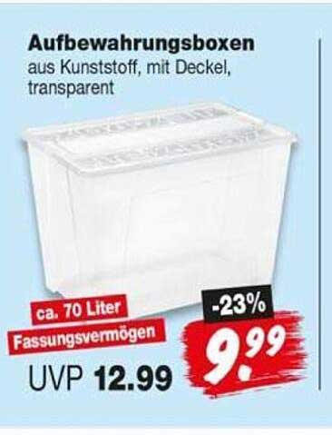 Aufbewahrungsboxen aus Kunststoff, mit Deckel, transparent