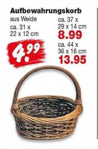 Aufbewahrungskorb aus Weide
