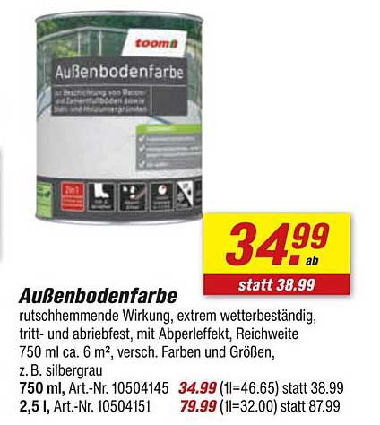 Außenbodenfarbe