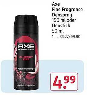 Axe Fine Fragrance Deospray 150 ml oder Deostick 50 ml