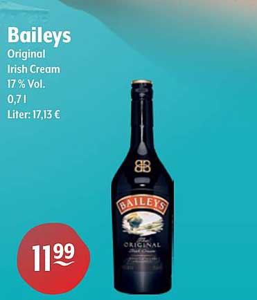 Baileys Original Irish Cream 17 % Vol. 0,7 l