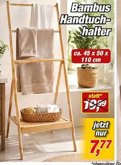 Bambus Handtuchhalter