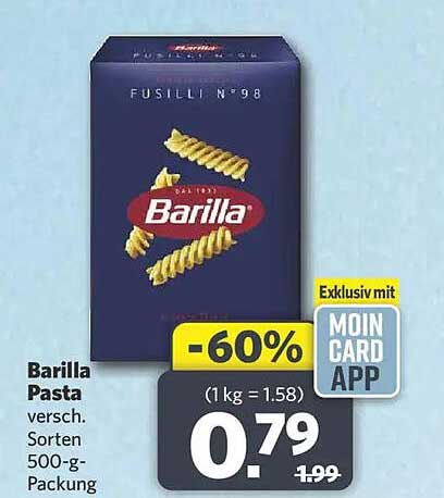 Barilla Pasta versch. Sorten 500-g-Packung