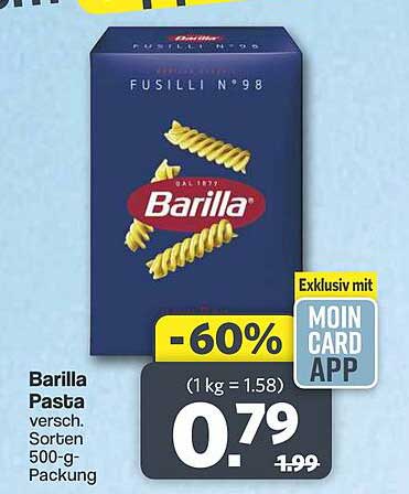Barilla Pasta versch. Sorten 500-g-Packung
