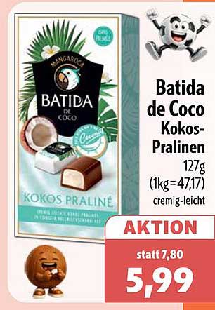 Batida de Coco Kokos-Pralinen 127g (1kg=47,17) cremig-leicht AKTION