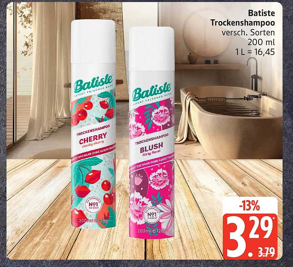 Batiste Trockenshampoo versch. Sorten 200 ml