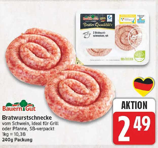 Bauern Gut Bratwurstschnecke