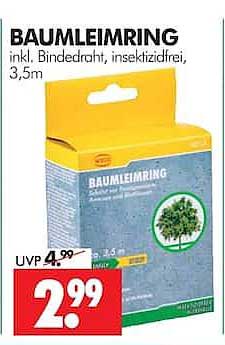 BAUMLEIMRING inkl. Bindedraht, insektizidfrei, 3,5 m