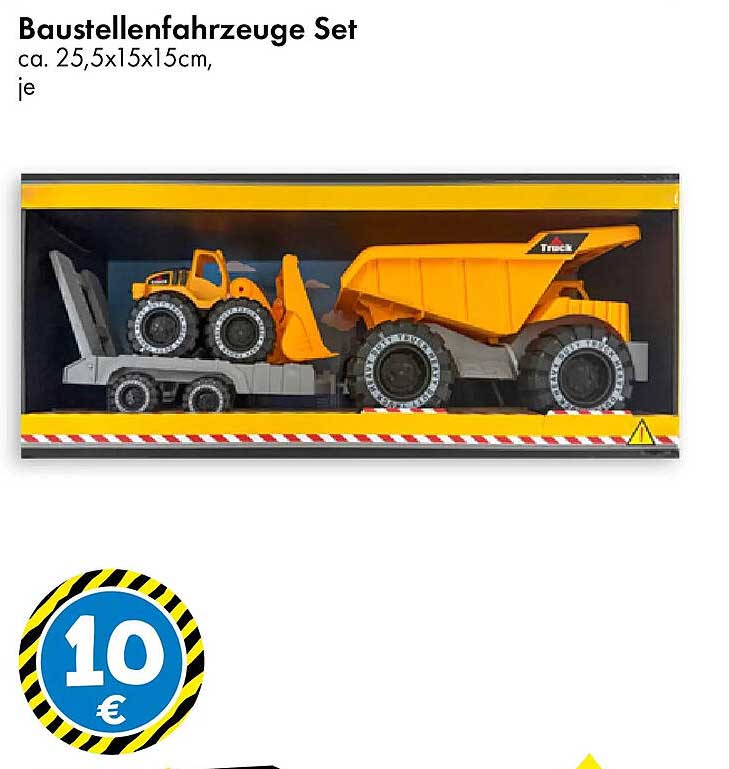 Baustellenfahrzeuge Set