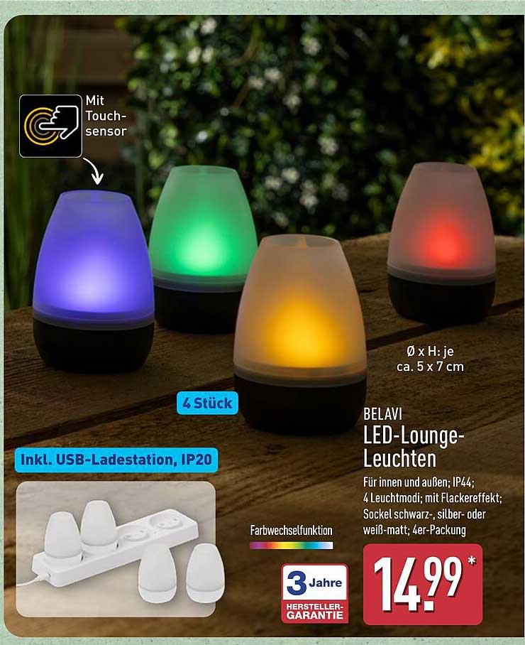 BELAVI LED-Lounge-Leuchten