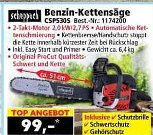 Benzin-Kettensäge CSP530S Best.-Nr.: 117420