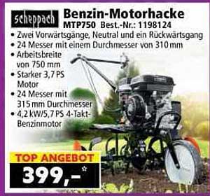 Benzin-Motorhacke MTP750 Best.-Nr.: 1198124