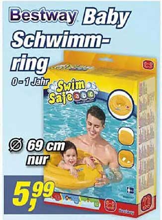 Bestway Baby Schwimm-ring 0-1 Jahr Ø 69 cm