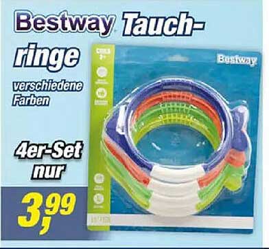 Bestway Tauchringe verschiedene Farben 4er-Set