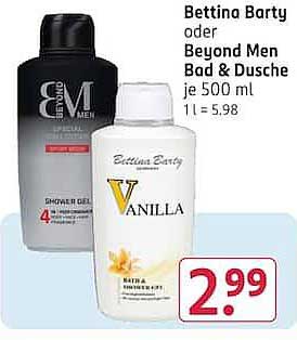 Bettina Barty oder Beyond Men Bad & Dusche je 500 ml