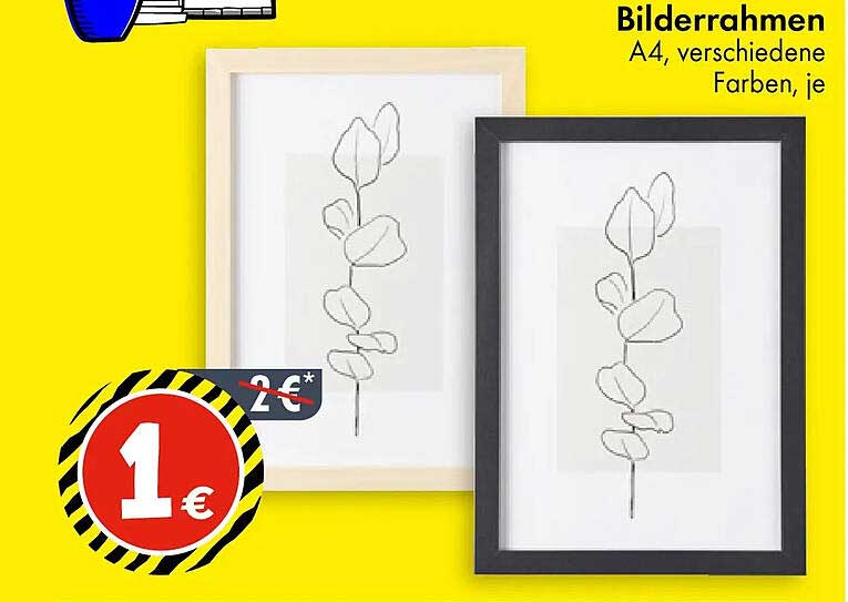 Bilderrahmen A4, verschiedene Farben, je