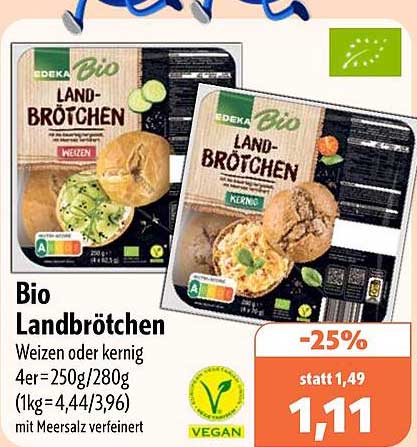 Bio Landbrötchen