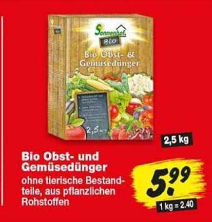 Bio Obst- und Gemüsedünger