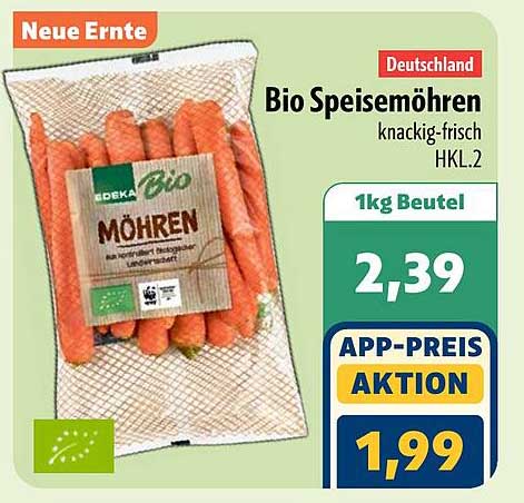 Bio Speisemöhren knackig-frisch HKL.2