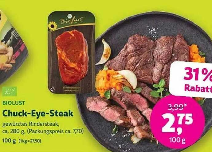 BIOUST Chuck-Eye-Steak