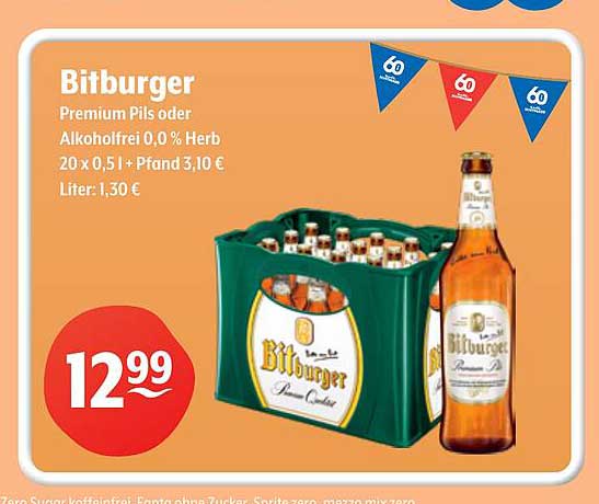 Bitburger Premium Pils oder Alkoholfrei 0,0 % Herb