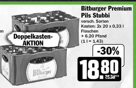 Bitburger Premium Pils Stubbi
