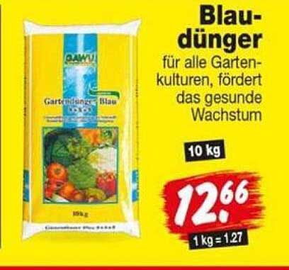 Blau-dünger für alle Garten-kulturen, fördert das gesunde Wachstum