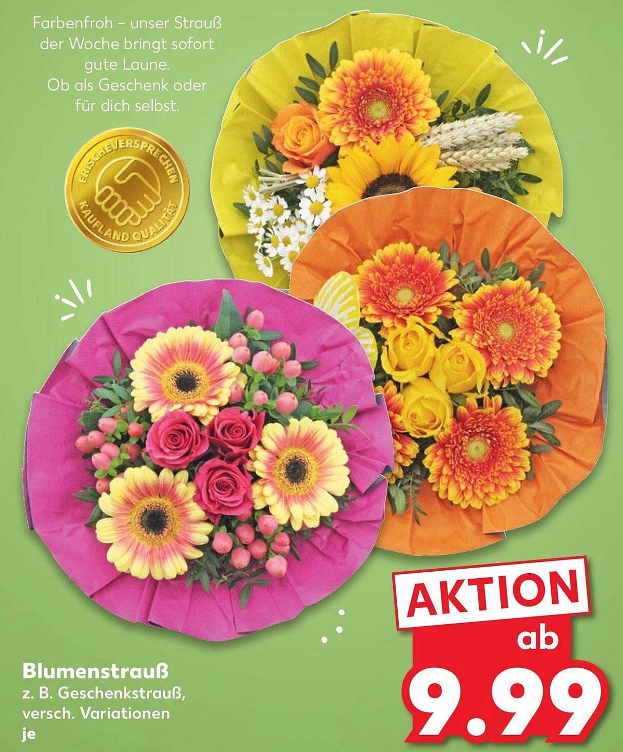 Blumenstrauß z. B. Geschenkstrauß, versch. Variationen je