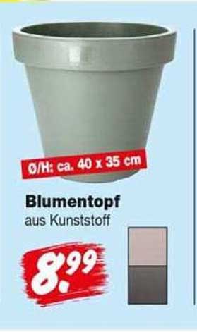 Blumentopf aus Kunststoff