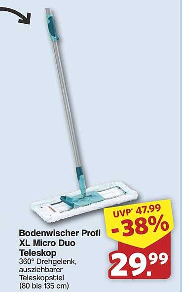 Bodenwischer Profi XL Micro Duo Teleskop