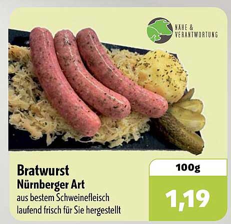 Bratwurst Nürnberger Art