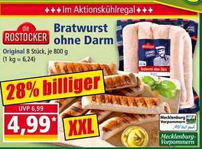 Bratwurst ohne Darm