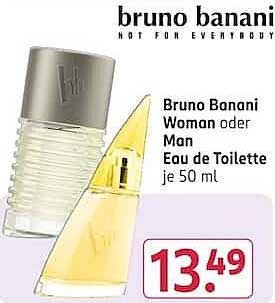 Bruno Banani Woman oder Man Eau de Toilette je 50 ml