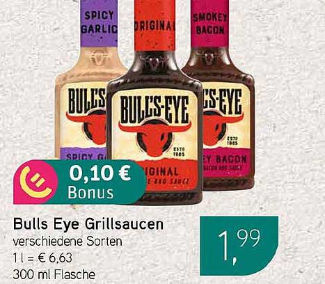 Bulls Eye Grillsaucen verschiedene Sorten 300 ml Flasche
