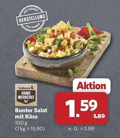 Bunter Salat mit Käse