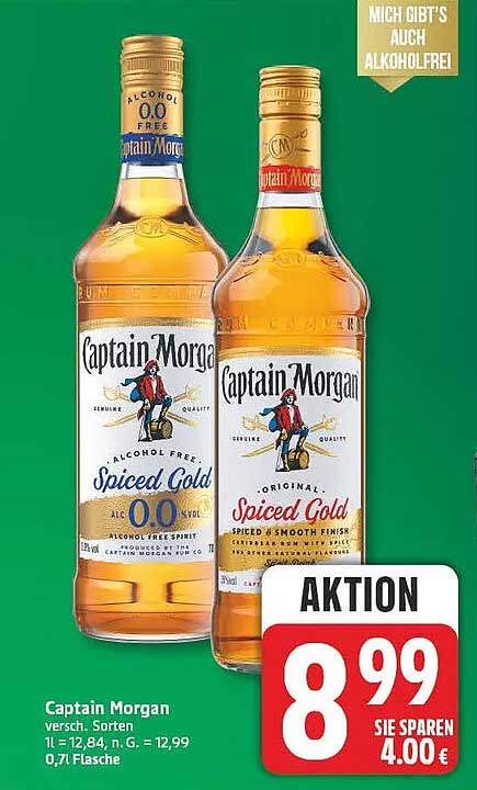 Captain Morgan versch. Sorten