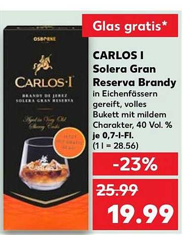 CARLOS I Solera Gran Reserva Brandy