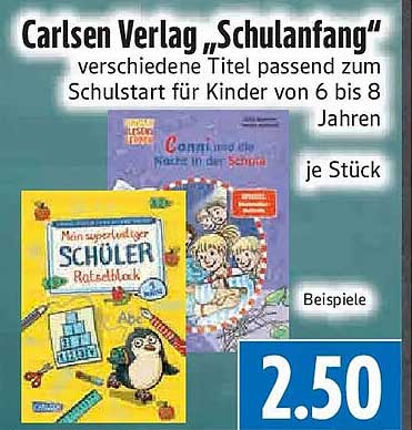 Carlsen Verlag „Schulanfang“