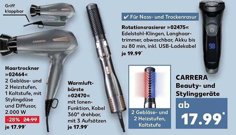 CARRERA Beauty- und Stylinggeräte ab 17.99*
