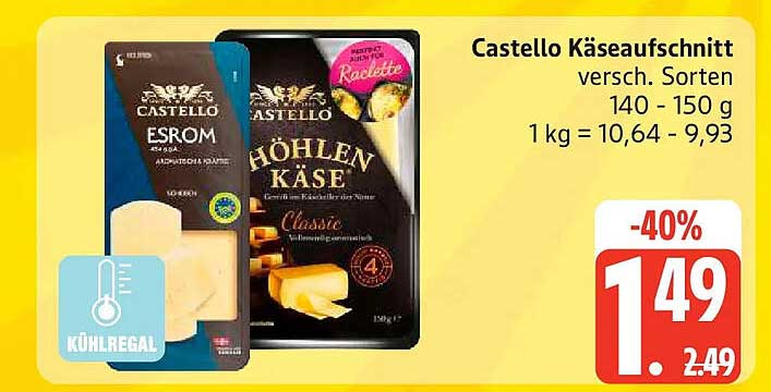 Castello Käseaufschnitt versch. Sorten