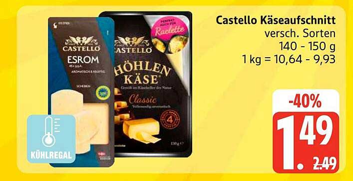 Castello Käseaufschnitt versch. Sorten