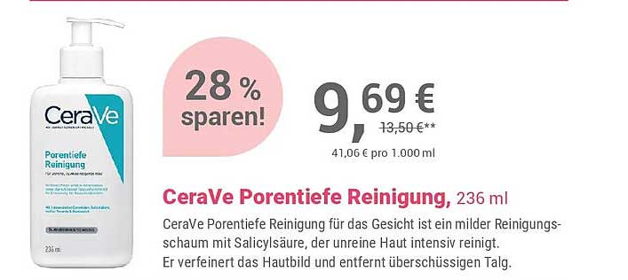 CeraVe Porentiefe Reinigung, 236 ml