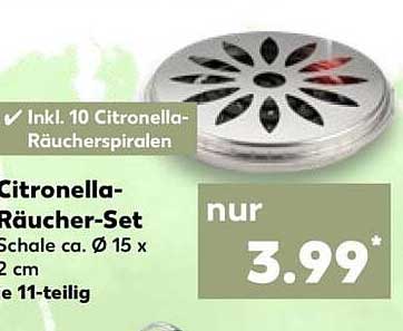 Citronella-Räucher-Set