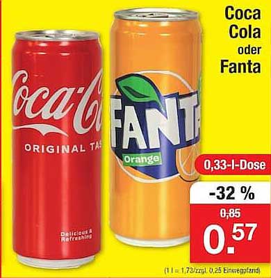 Coca Cola oder Fanta