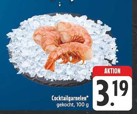 Cocktailgarnelen* gekocht, 100 g