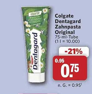 Colgate Dentagard Zahnpasta Original 75-ml-Tube (1 l = 10.00)