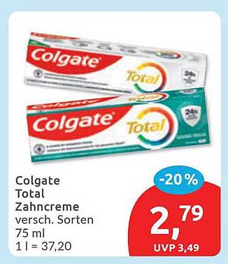 Colgate Total Zahncreme versch. Sorten 75 ml