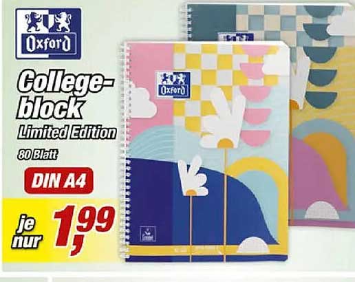 Collegeblock Limited Edition 60 Blatt DIN A4