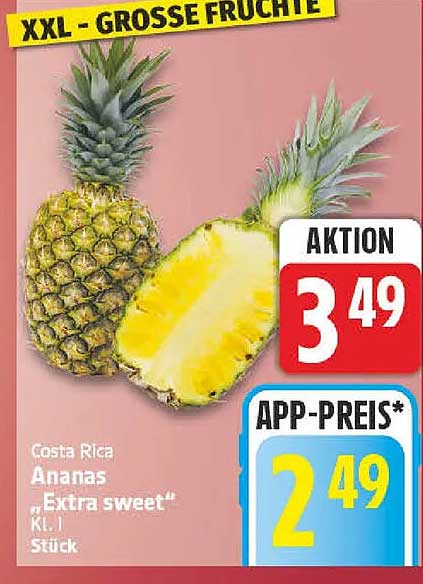 Costa Rica Ananas „Extra sweet“ KL. I Stück
