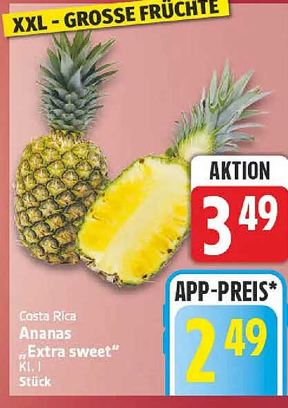 Costa Rica Ananas „Extra sweet“ Kl. I Stück